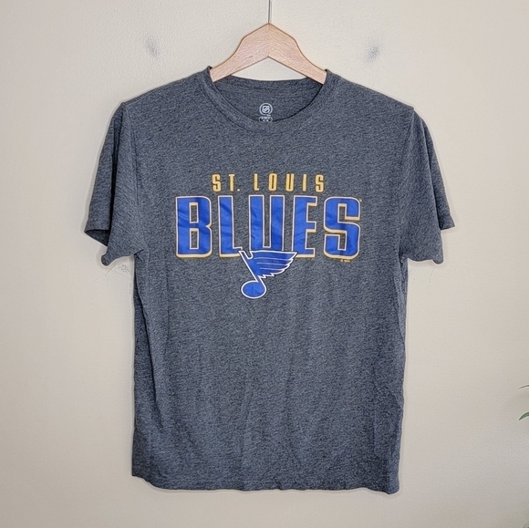 NHL | St. Louis Blues Hockey Short Sleeve Gray T-Shirt Size Small - Picture 1 of 4